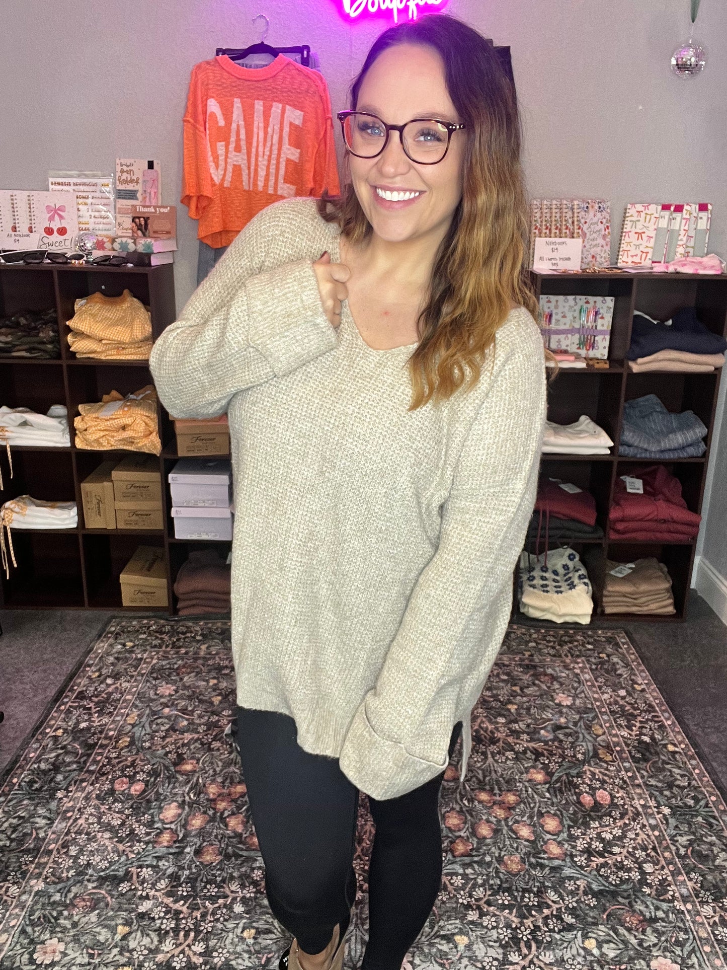 Bonfire Night Oversized Sweater