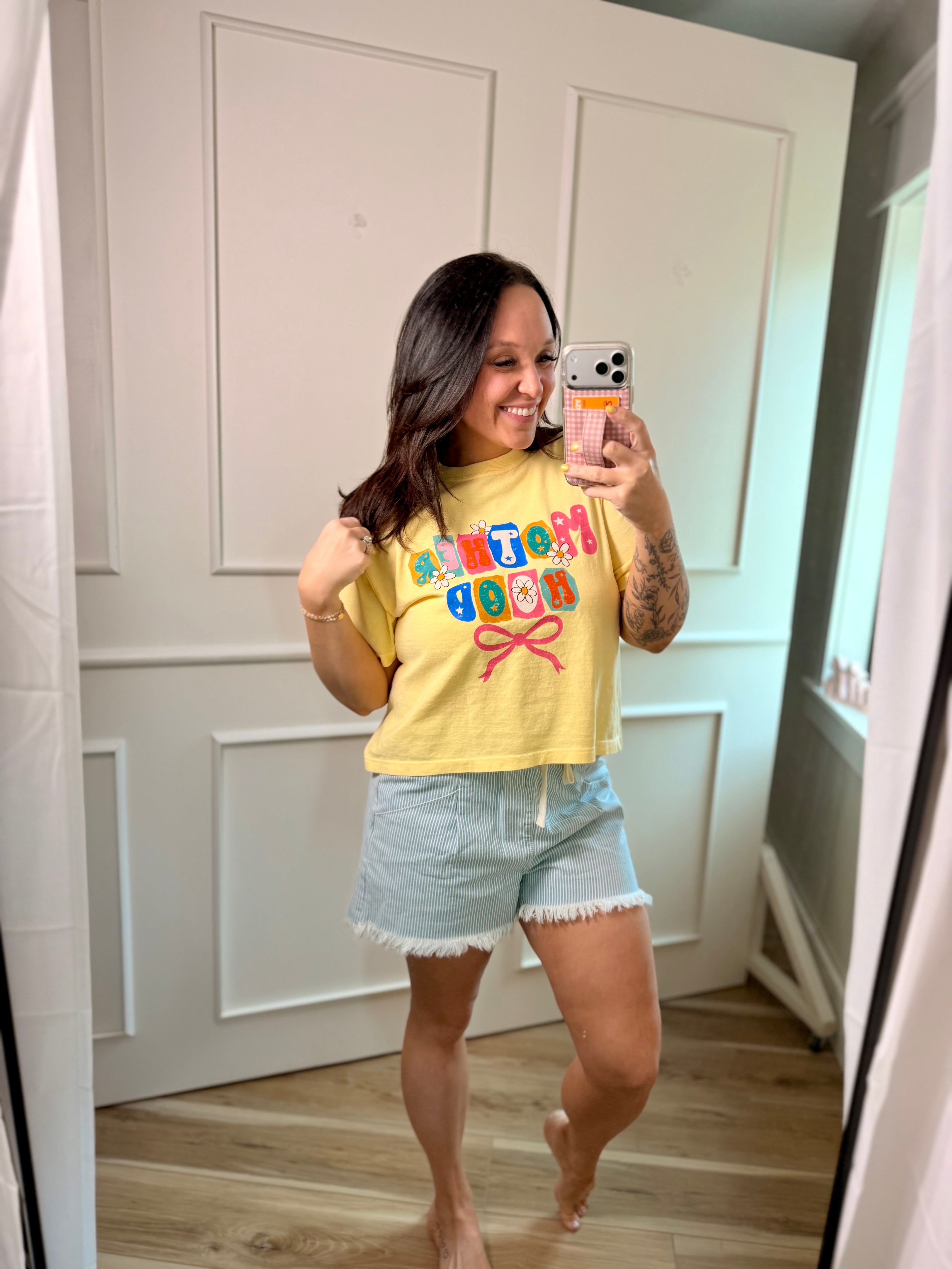 Motherhood Crop Tee