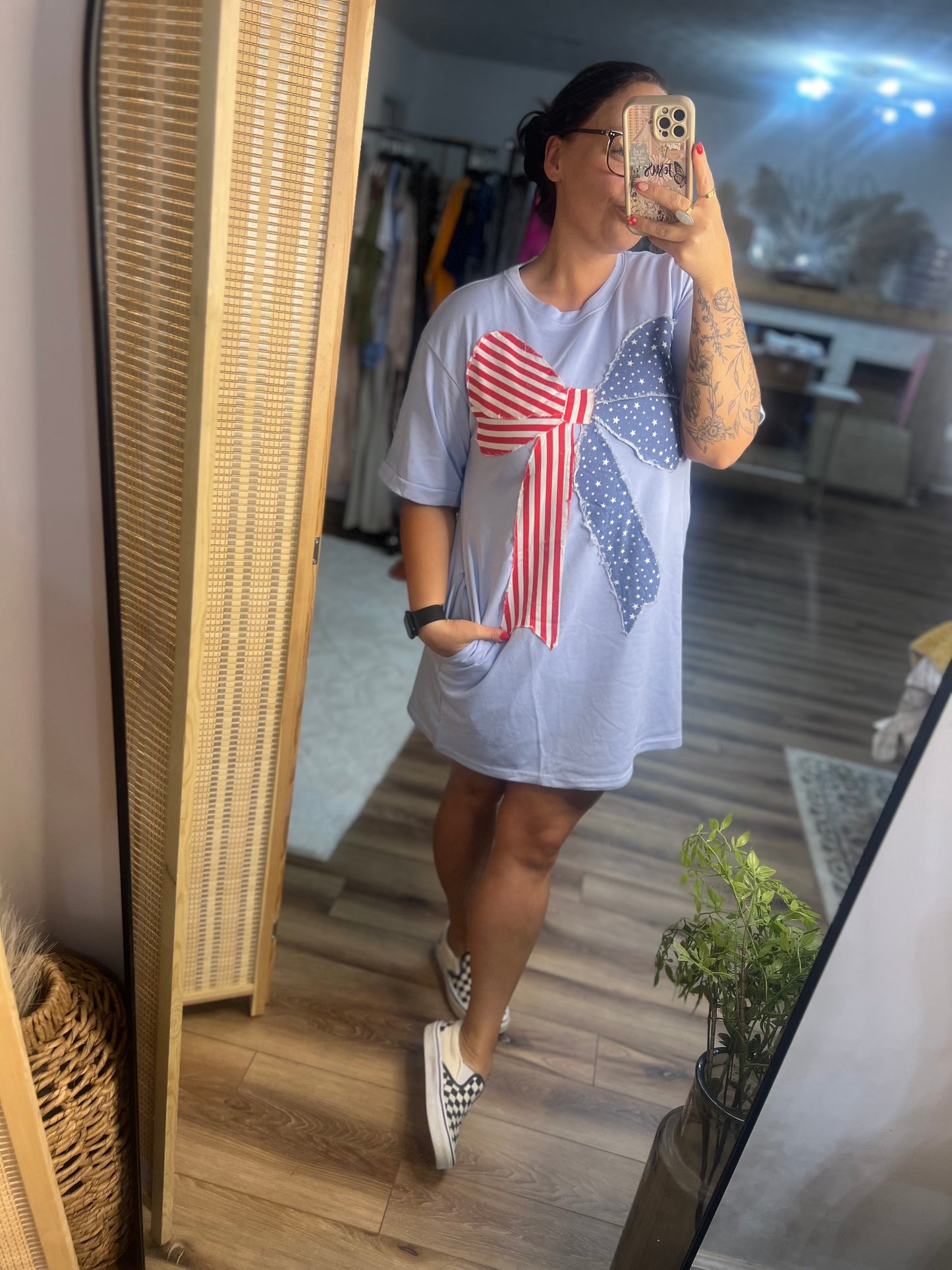 Patriotic T shirt Dress