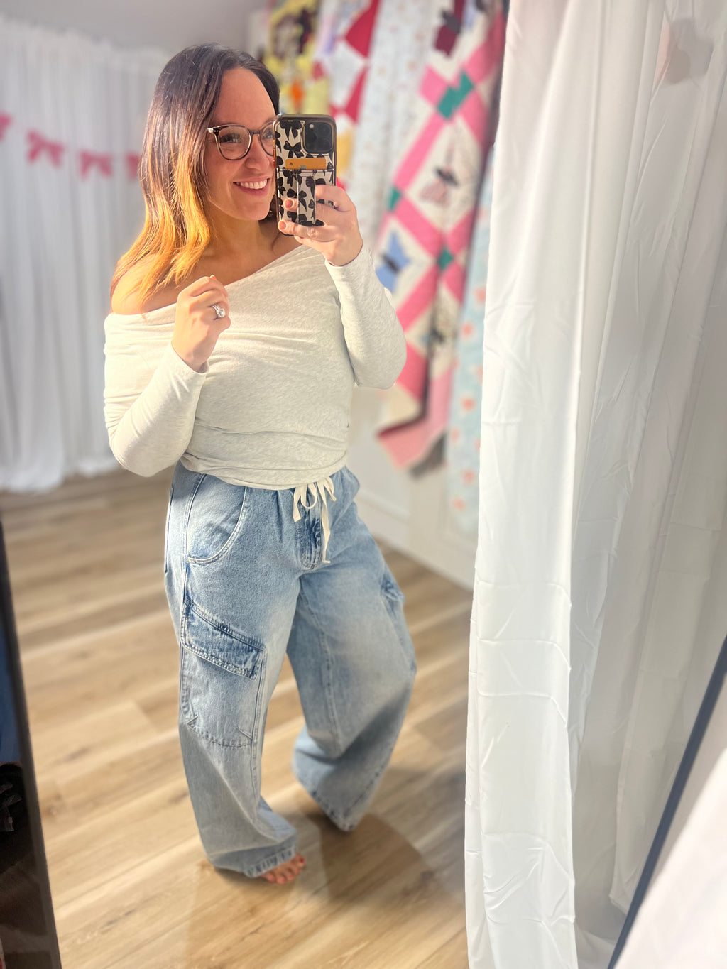 Acid Wash Baggy Denim