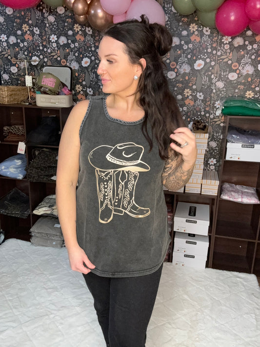 Cowgirl Muscle Tank