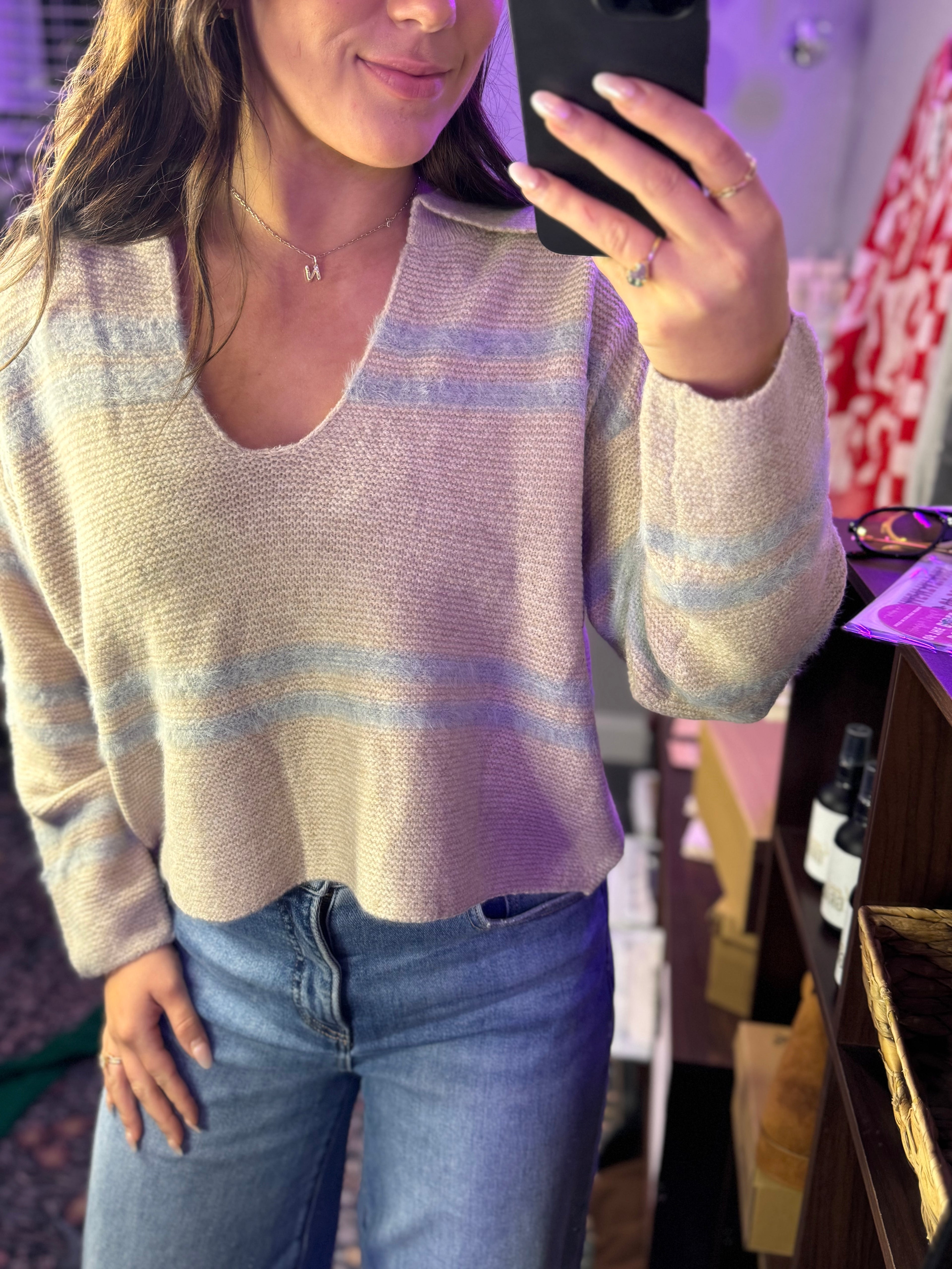 Winter Shoreline Sweater