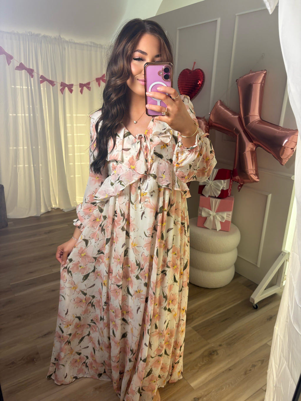 He is Risen Ruffled Sleeve Maxi