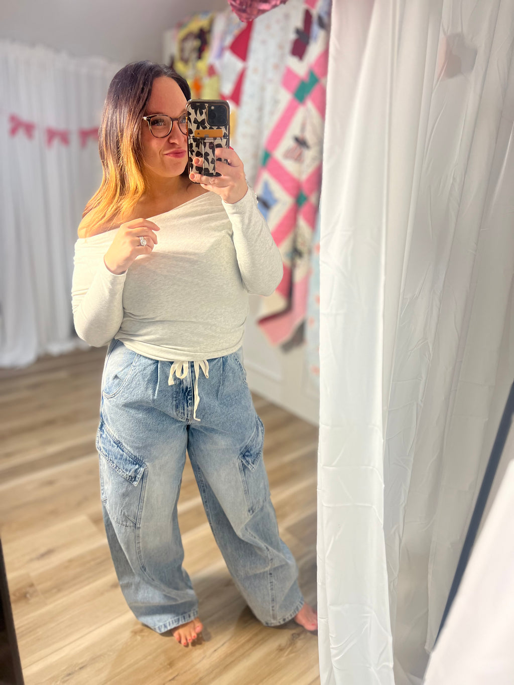 Acid Wash Baggy Denim