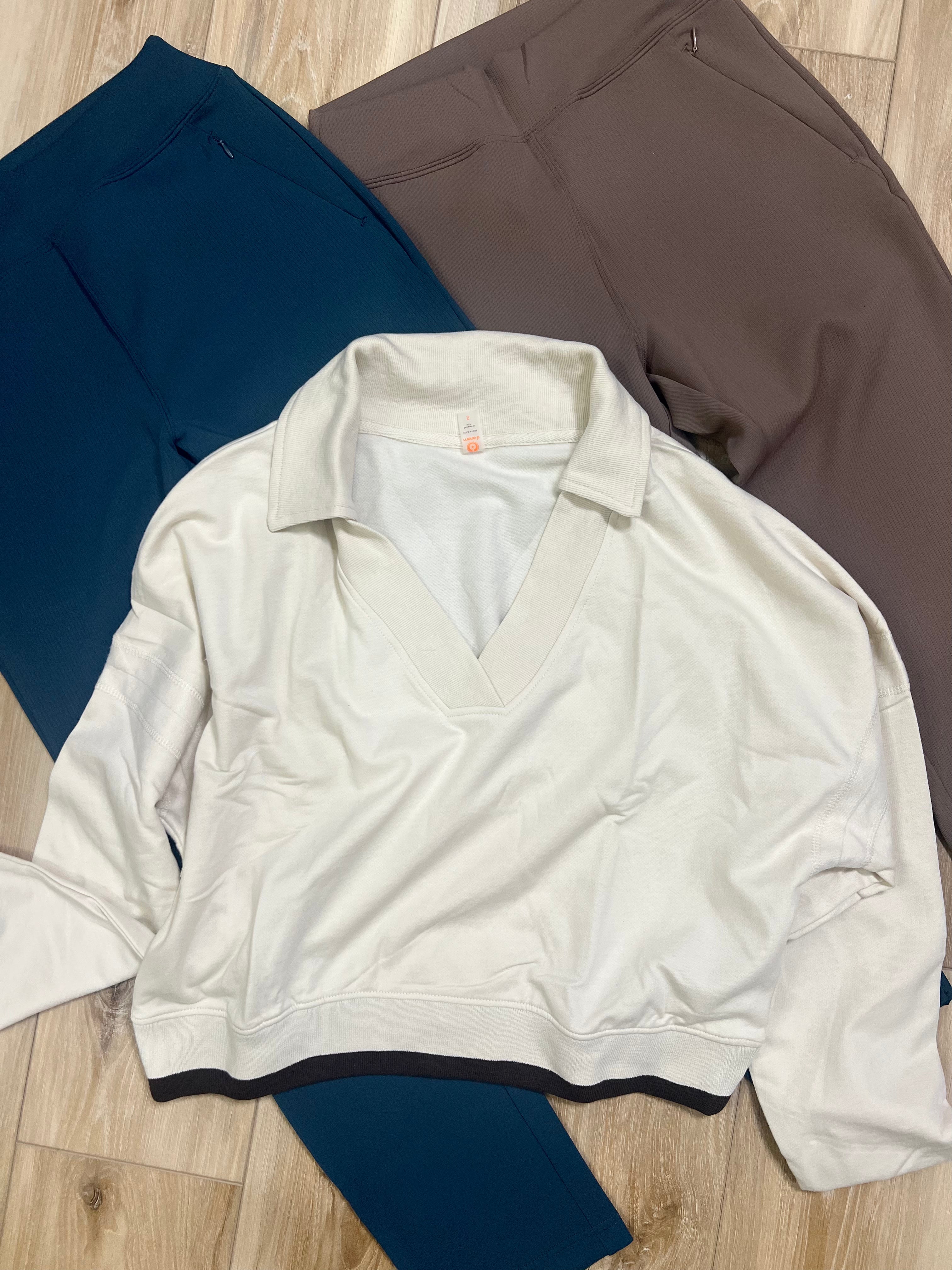 Ribbed Tapered crop Pant