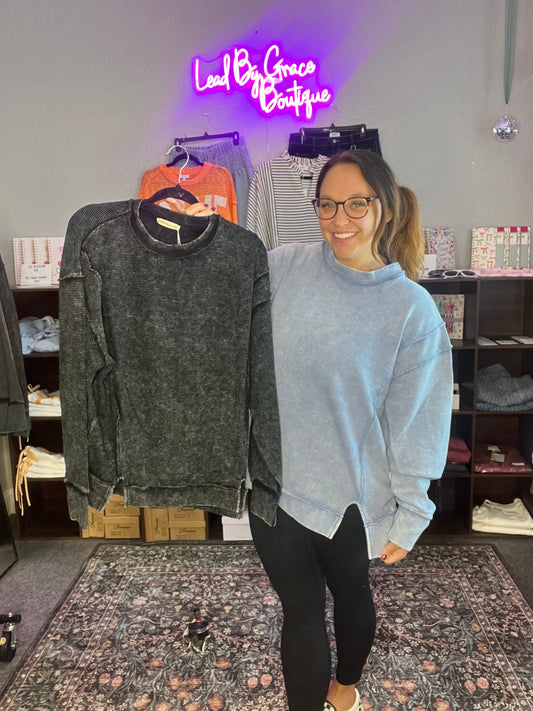 Ribbed ready pullover