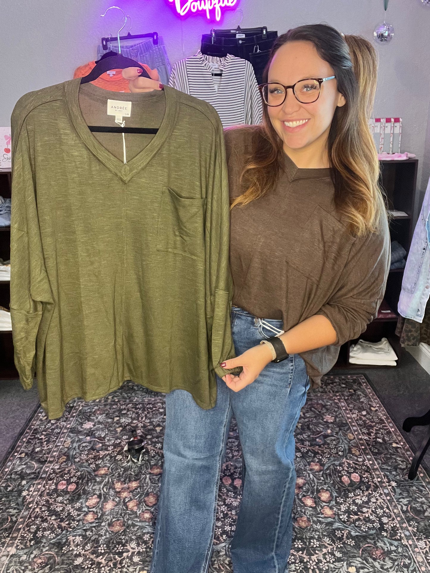 Oversized Pocket Top