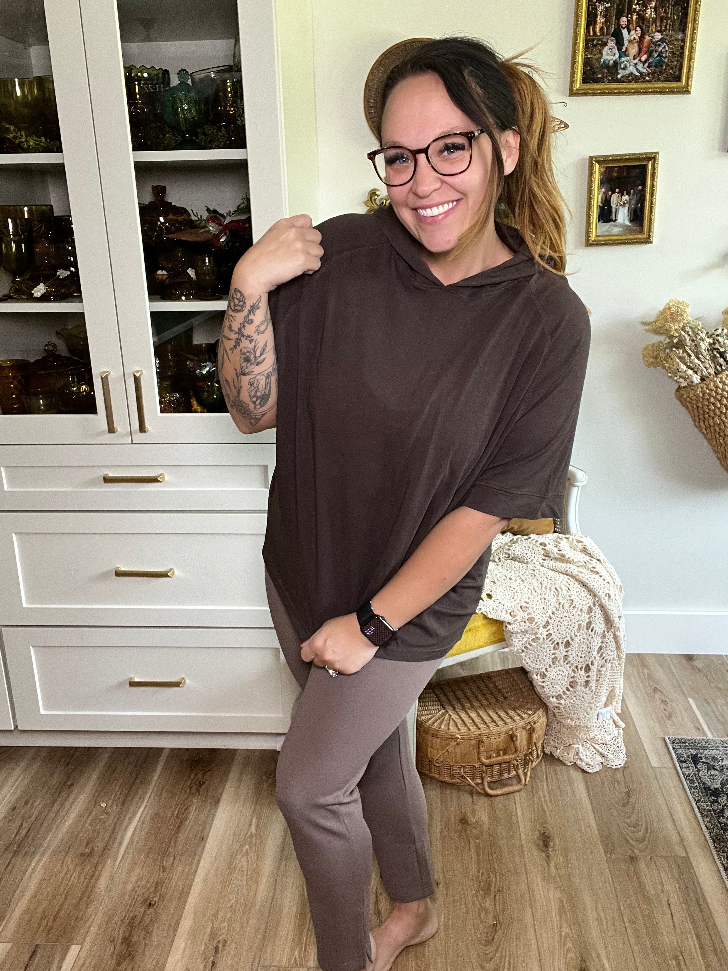 Oversized Raglan Hoodie